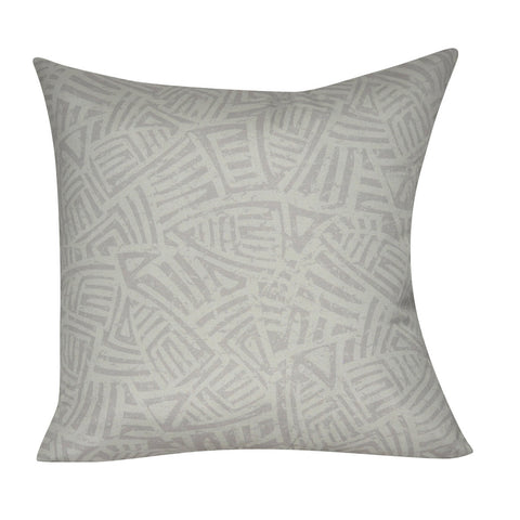 21" x 21" Gray Aztec Decorative Pillow P0137-2121P