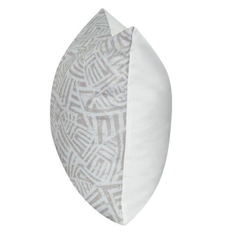 21" x 21" Taupe Aztec Decorative Pillow P0138-2121P