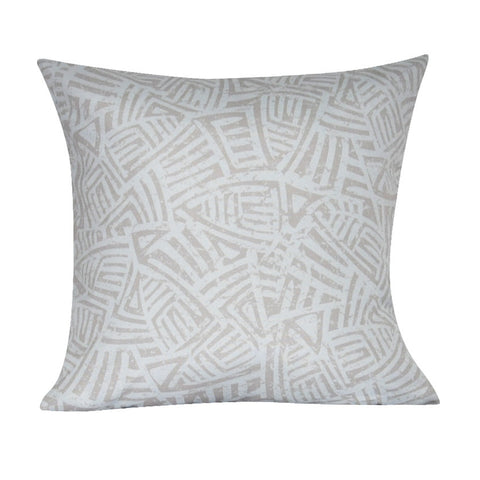 21" x 21" Taupe Aztec Decorative Pillow P0138-2121P