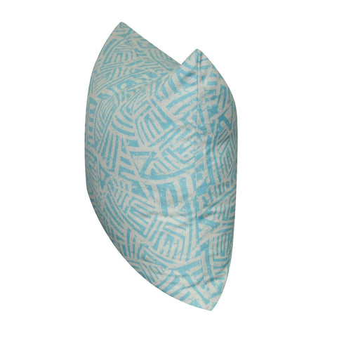 21" x 21" Seafoam Aztec Decorative Pillow P0139A-2121P