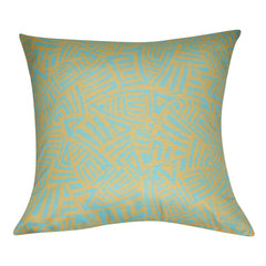 21" x 21" Yellow Aztec Decorative Pillow P0140-2121P