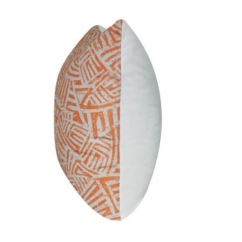 21" x 21" Orange Aztec Decorative Pillow P0142-2121P