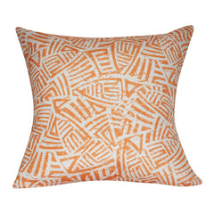 21" x 21" Orange Aztec Decorative Pillow P0142-2121P