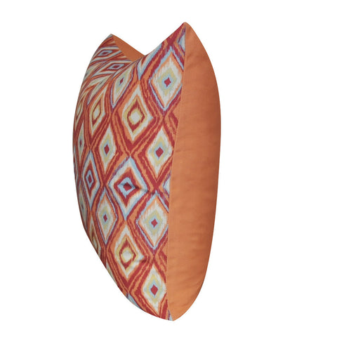 21" x 21" Orange Diamond Decorative Pillow P0143-2121P