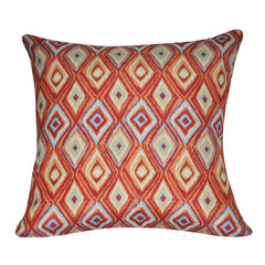 21" x 21" Orange Diamond Decorative Pillow P0143-2121P