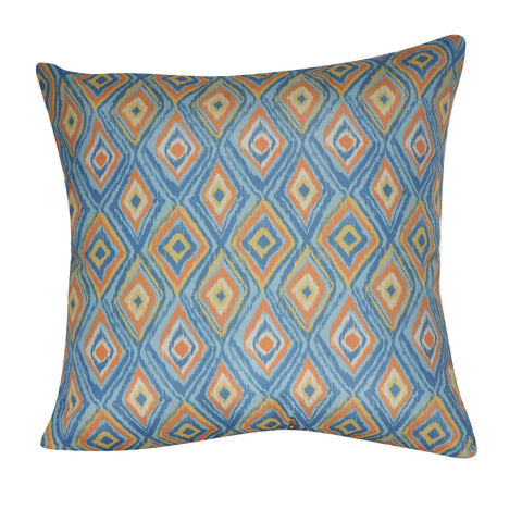 21" x 21" Blue Diamond Decorative Pillow P0144A-2121P
