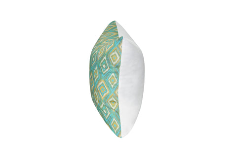 21" x 21" Seafoam Diamond Decorative Pillow P0147-2121P