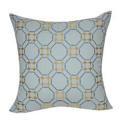 21" x 21" Blue  Geometric Decorative Pillow P0151-2121P