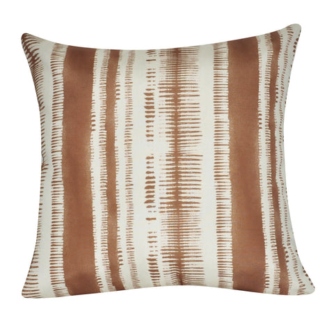 21" x 21" Brown Stripe Decorative Pillow P0154-2121P