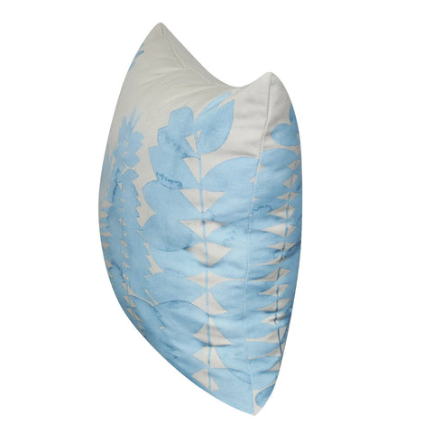 21" x 21" Blue Leaf Decorative Pillow P0155A-2121P