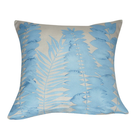 21" x 21" Blue Leaf Decorative Pillow P0155A-2121P