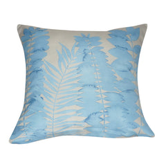 21" x 21" Blue Leaf Decorative Pillow P0155A-2121P