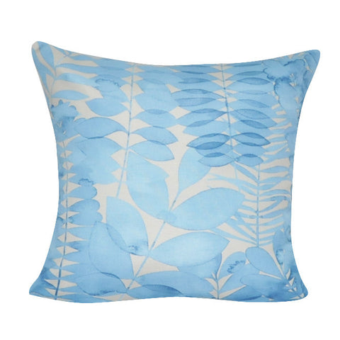 21" x 21" Blue  Leaf Decorative Pillow P0156-2121P
