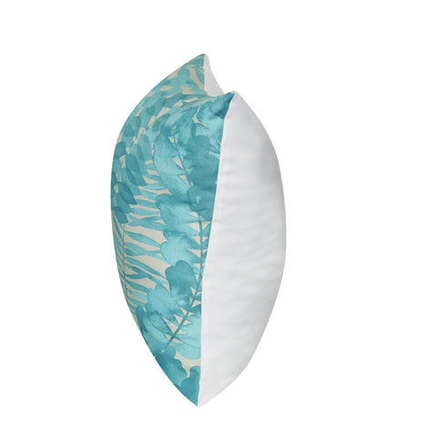 21" x 21" Seafoam Leaf Decorative Pillow P0158-2121P