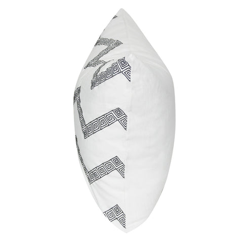 21" x 21" White  Chevron Decorative Pillow P0160-2121P