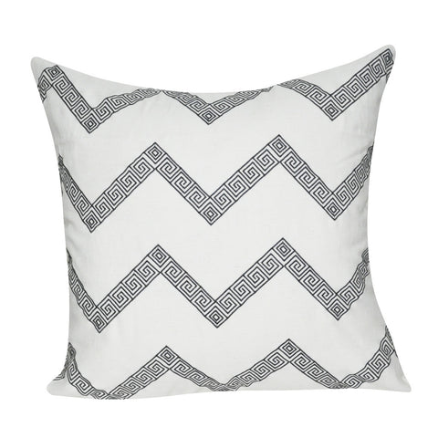 21" x 21" White  Chevron Decorative Pillow P0160-2121P
