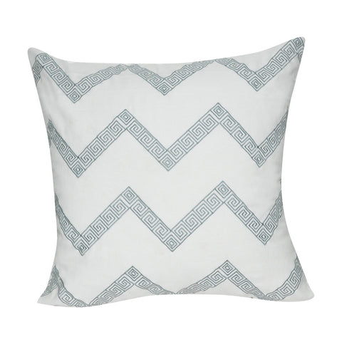 21" x 21" White Chevron Decorative Pillow P0162-2121P