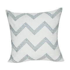 21" x 21" White Chevron Decorative Pillow P0162-2121P
