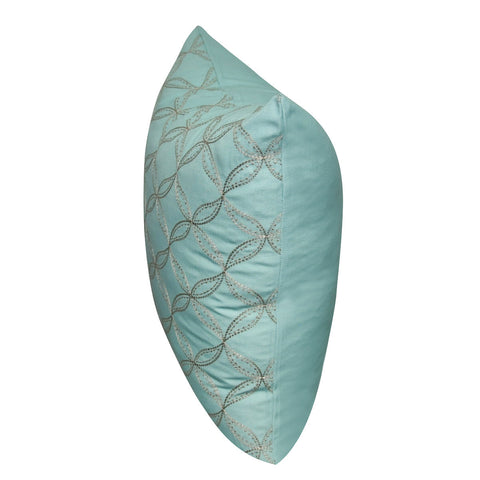21" x 21" Seafoam Circles Decorative Pillow P0164-2121P