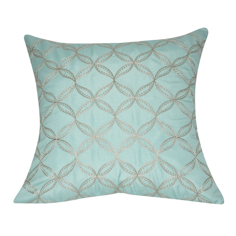 21" x 21" Seafoam Circles Decorative Pillow P0164-2121P