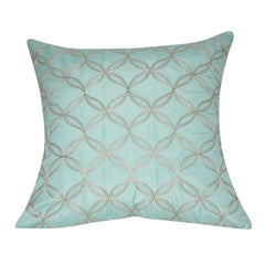 21" x 21" Seafoam Circles Decorative Pillow P0164-2121P