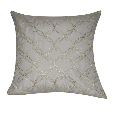 21" x 21" Dark Gray Circles Decorative Pillow P0167-2121P