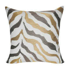 21" x 21" Brown Zebra Decorative Pillow P0172-2121P