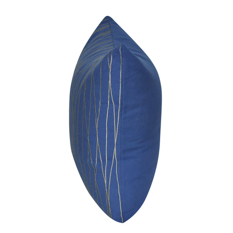 21" x 21" Dark Blue Branch Decorative Pillow P0174-2121P