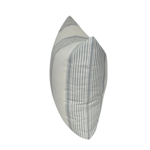 21" x 21" Light Blue Stripe Decorative Pillow P0183-2121P
