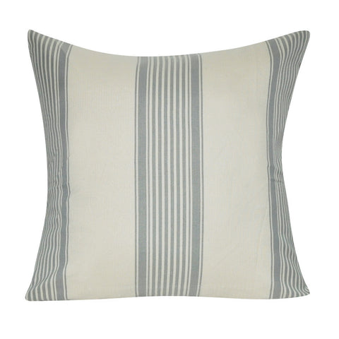 21" x 21" Light Blue Stripe Decorative Pillow P0183-2121P