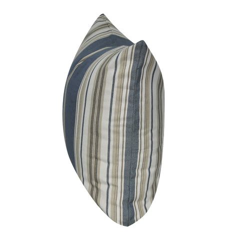 21" x 21" Dark Blue Stripe Decorative Pillow P0185-2121P