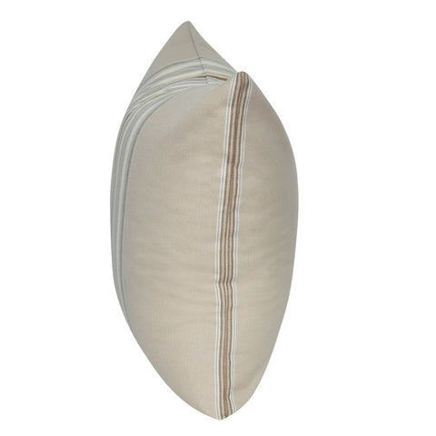 21" x 21" Dark Tan Stripe Decorative Pillow P0186-2121P