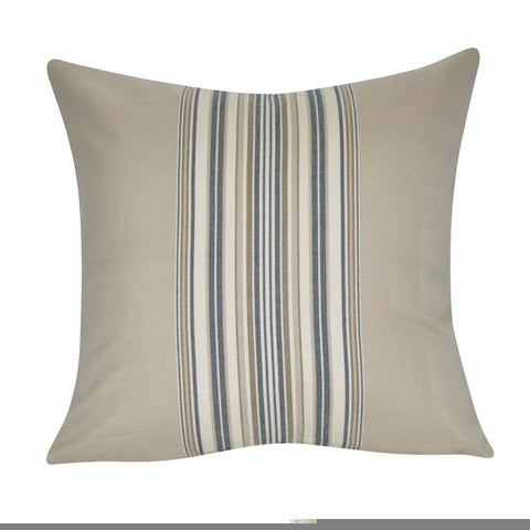21" x 21" Dark Blue Stripe Decorative Pillow P0187-2121P