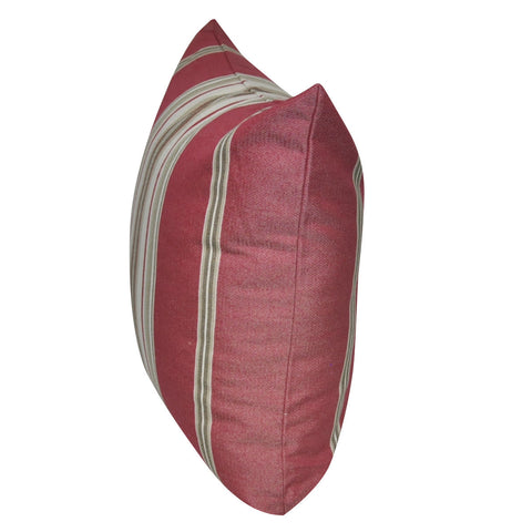 21" x 21" Red Stripe Decorative Pillow P0189-2121P
