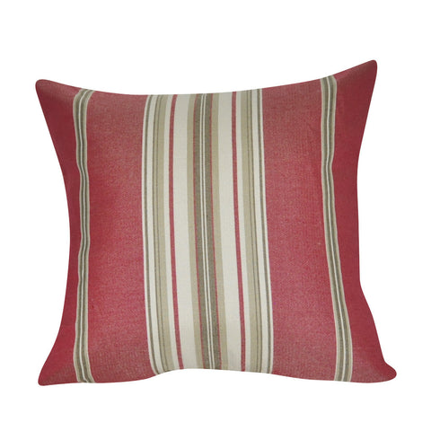 21" x 21" Red Stripe Decorative Pillow P0189-2121P
