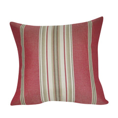 21" x 21" Red Stripe Decorative Pillow P0189-2121P