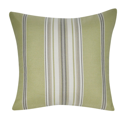 21" x 21" Light Green Stripe Decorative Pillow P0191-2121P