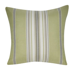 21" x 21" Light Green Stripe Decorative Pillow P0191-2121P