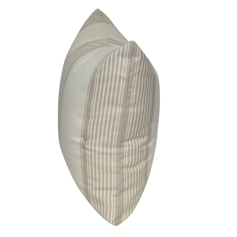 21" x 21" Light Tan Stripe Decorative Pillow P0192-2121P