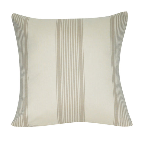 21" x 21" Light Tan Stripe Decorative Pillow P0192-2121P