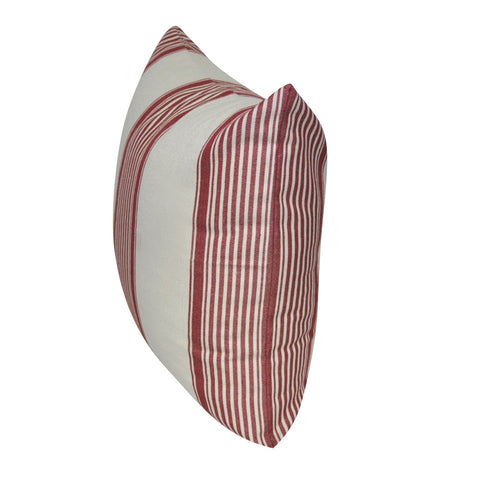 21" x 21" Red Stripe Decorative Pillow P0193-2121P