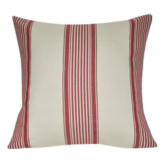 21" x 21" Red Stripe Decorative Pillow P0193-2121P