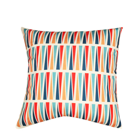 21" x 21" Light Blue Geometric Decorative Pillow P0199A-2121P