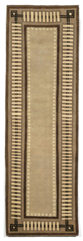 Trans Ocean Palermo Collection 7632/19 MODERN BORDER BROWN