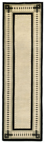 Trans Ocean Palermo Collection 7632/48 MODERN BORDER BLACK