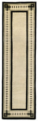 Trans Ocean Palermo Collection 7632/48 MODERN BORDER BLACK