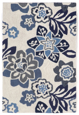 Trans Ocean Ravella Collection 2180/03 FLORAL CHINA BLUE