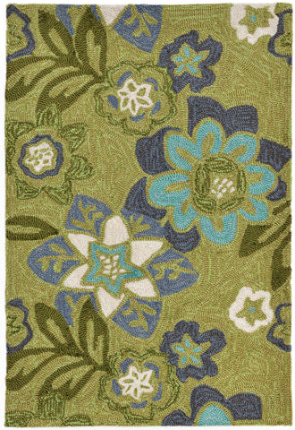 Trans Ocean Ravella Collection 2180/06 FLORAL GREEN