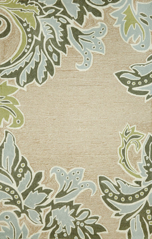 Trans Ocean Ravella Collection 1947/04 ORNAMENTAL LEAF BDR AQ