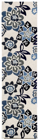 Trans Ocean Ravella Collection 2180/03 FLORAL CHINA BLUE